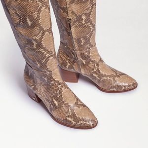 Sam Edelman Kerby Knee High Boot Wheat Multi Snake